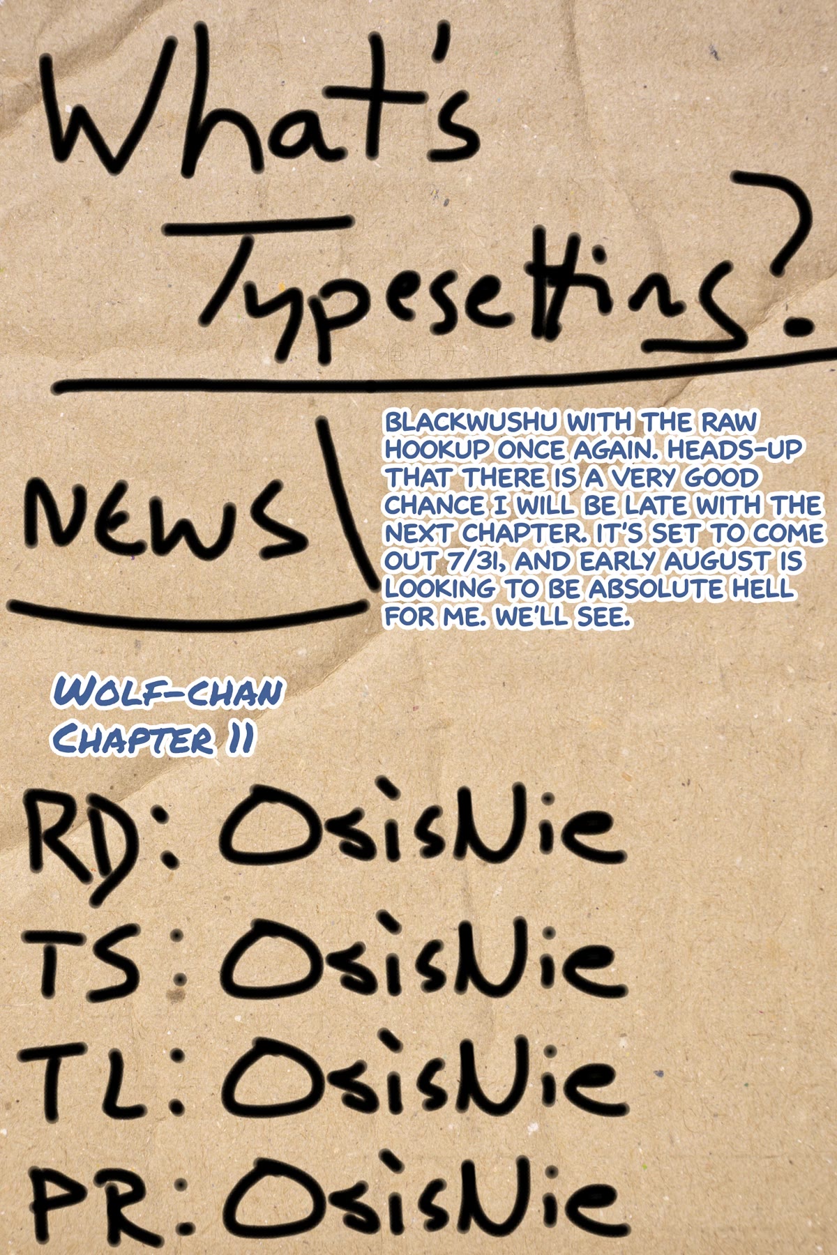 Wolf-chan wa Sumashitai Chap 11 - Next Chap 12