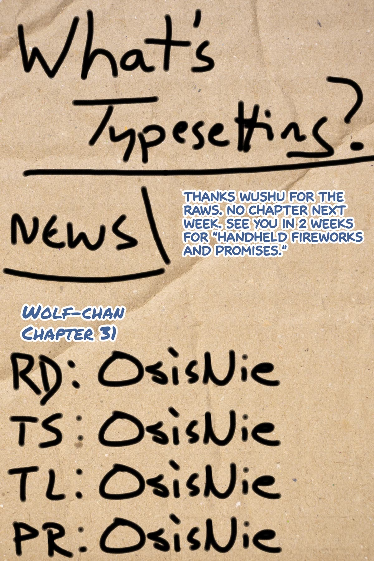 Wolf-chan wa Sumashitai Chap 31 - Next Chap 32