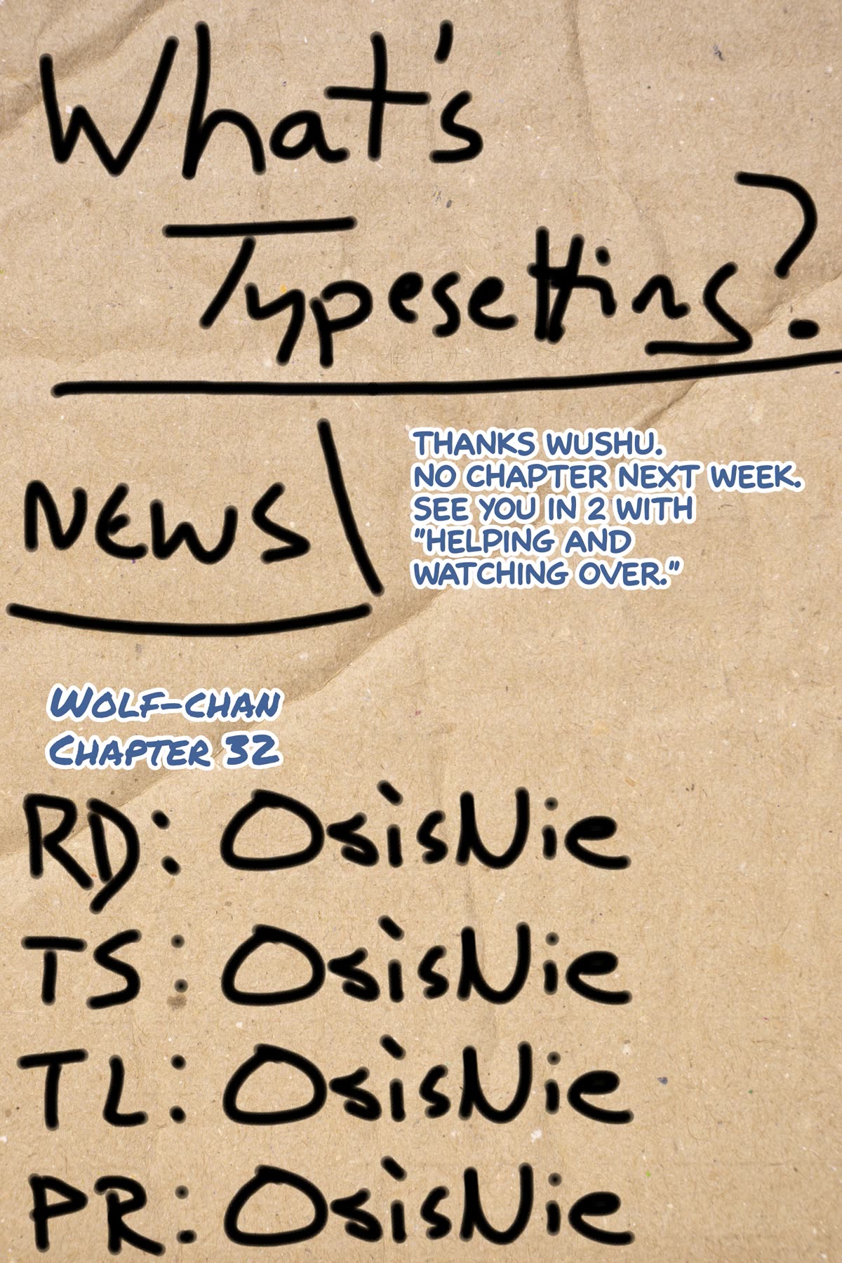 Wolf-chan wa Sumashitai Chap 32 - Next Chap 33
