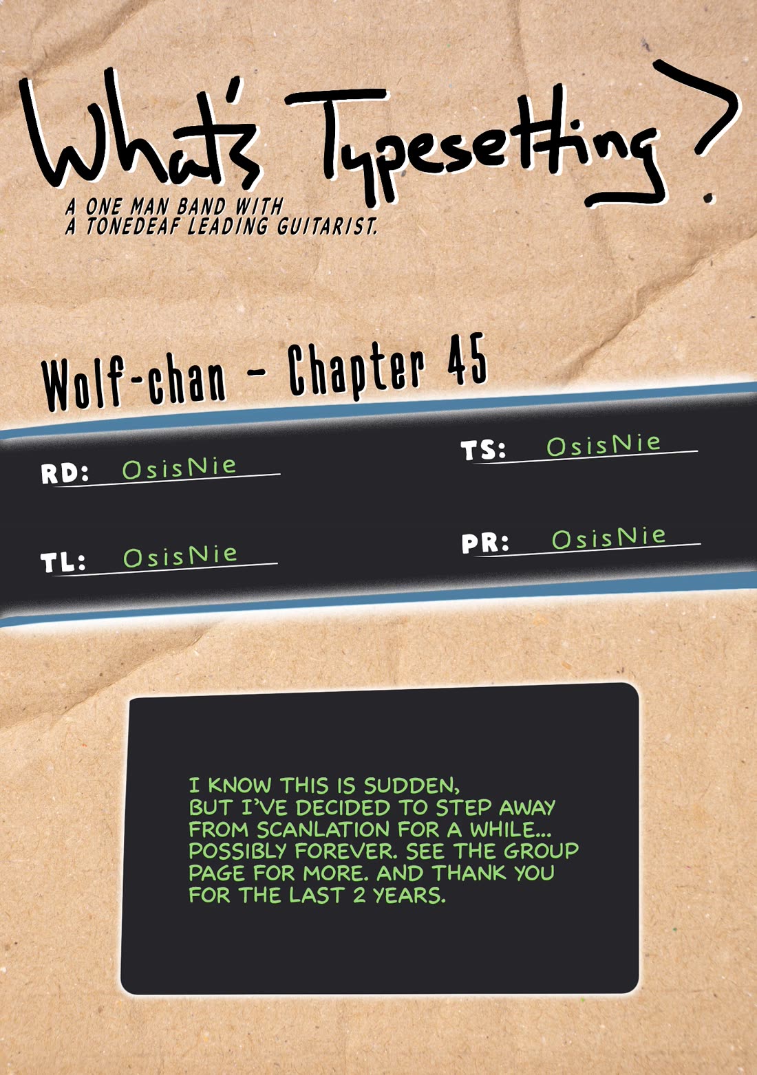 Wolf-chan wa Sumashitai Chap 45 - Next Chap 46