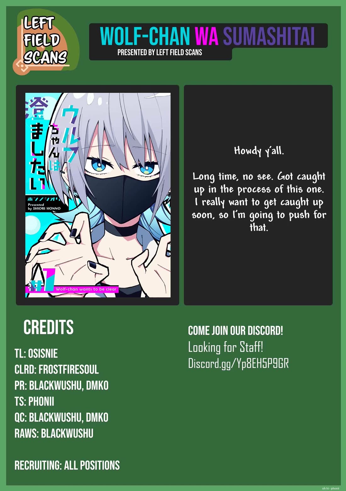 Wolf-chan wa Sumashitai Chap 48 - Next Chap 49