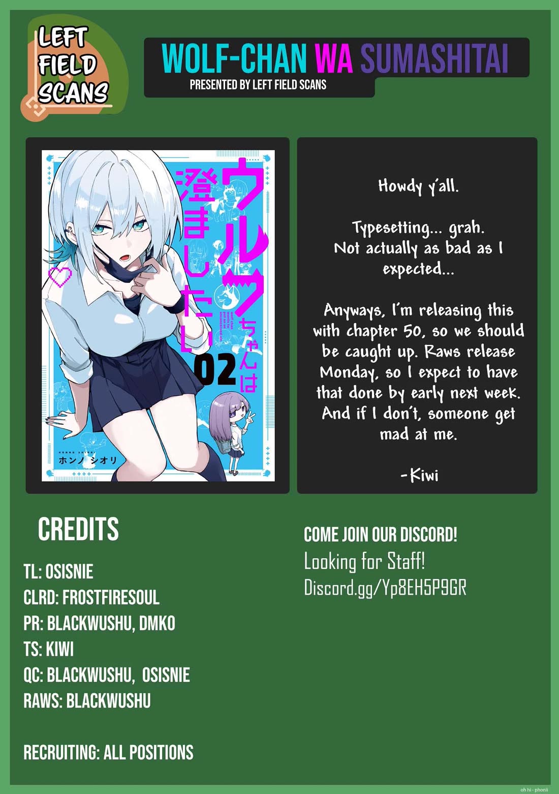 Wolf-chan wa Sumashitai Chap 49 - Next Chap 50