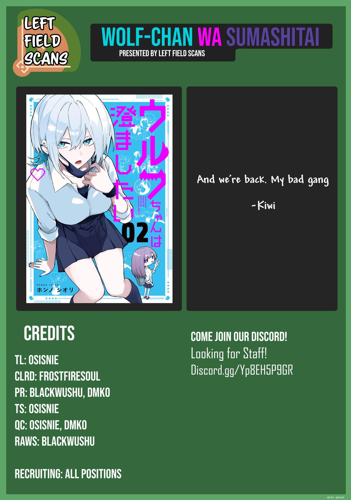 Wolf-chan wa Sumashitai Chap 54 - Next Chap 55