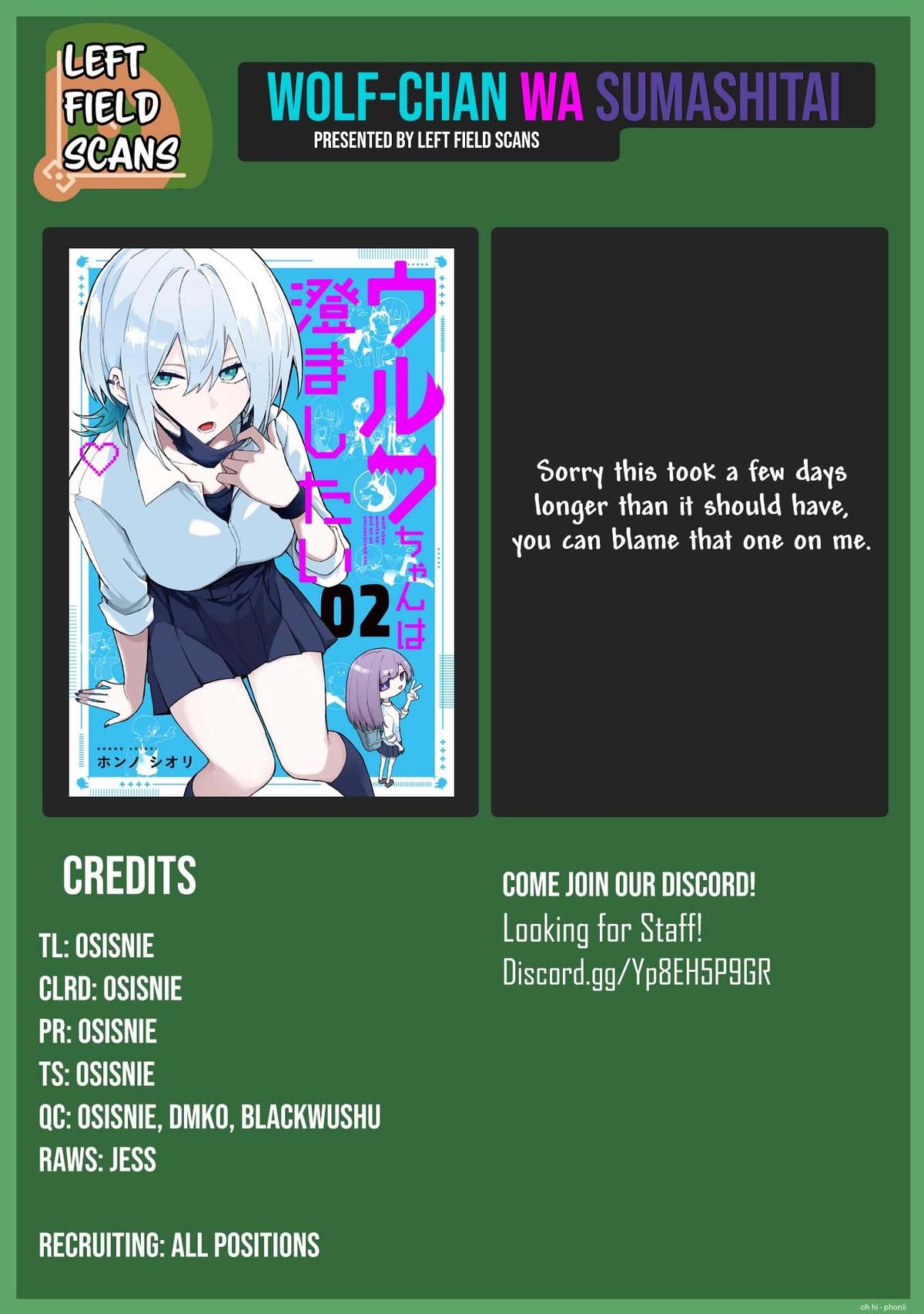 Wolf-chan wa Sumashitai Chap 56 - Next Chap 57