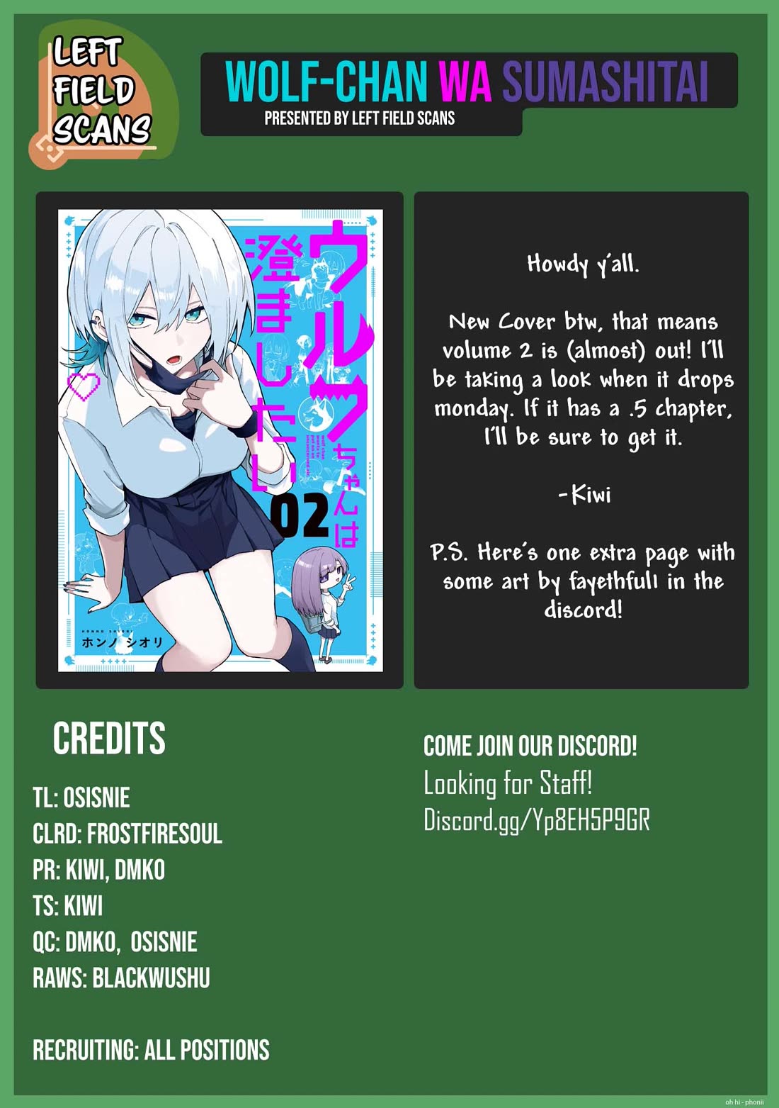 Wolf-chan wa Sumashitai Chap 50 - Next Chap 51
