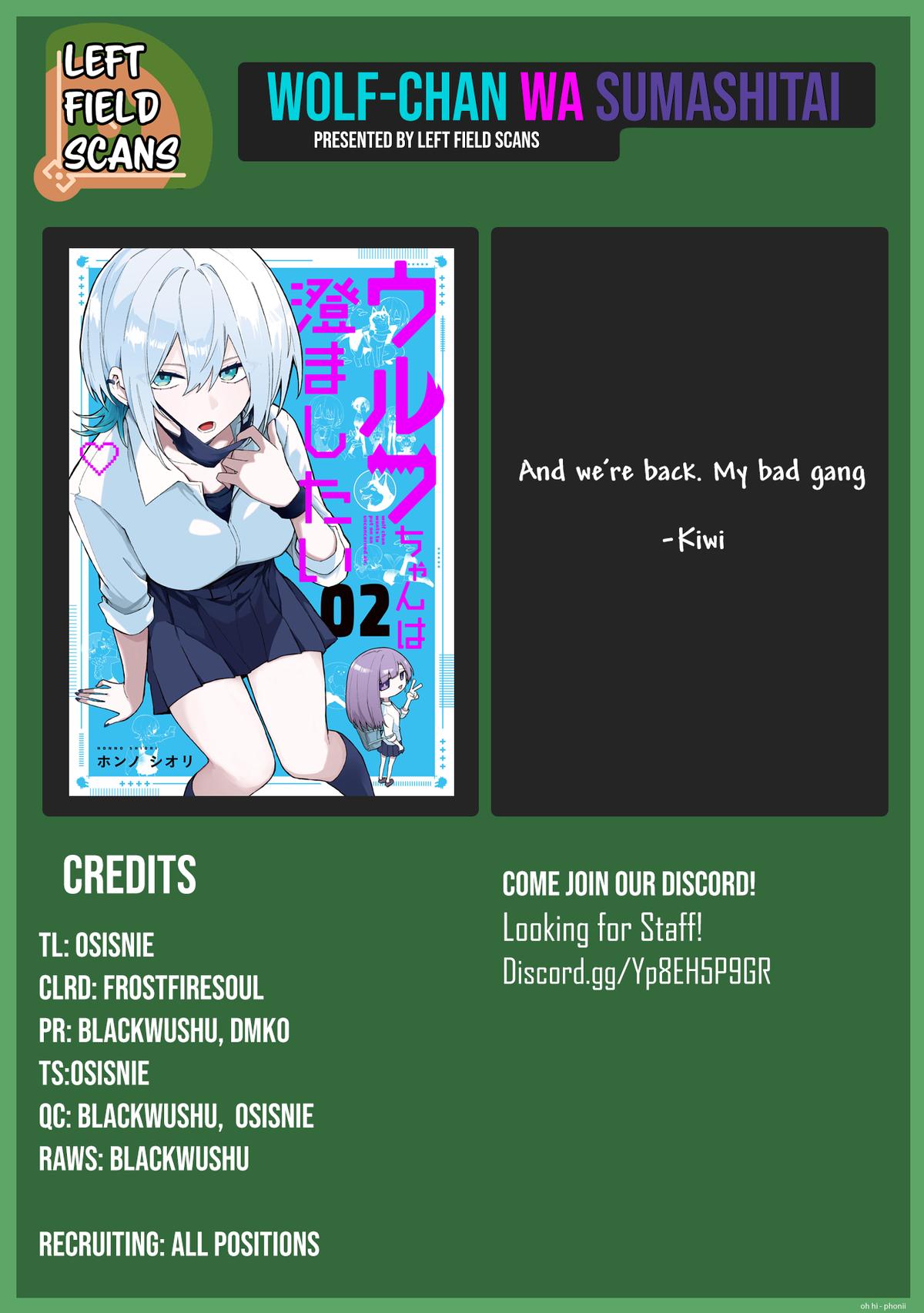 Wolf-chan wa Sumashitai Chap 53 - Next Chap 54