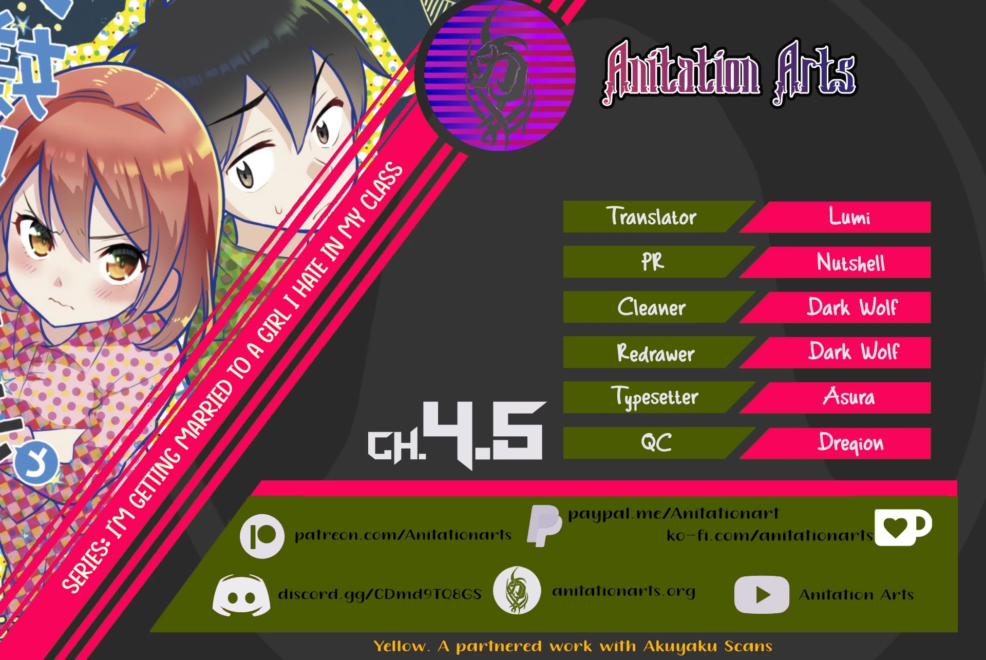 Class no Daikirai na Joshi to Kekkon suru Koto ni Natta. Chap 4 - Next Chap 5
