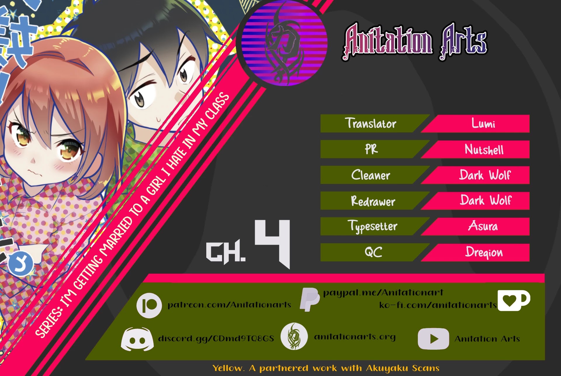 Class no Daikirai na Joshi to Kekkon suru Koto ni Natta. Chap 4 - Next Chap 5