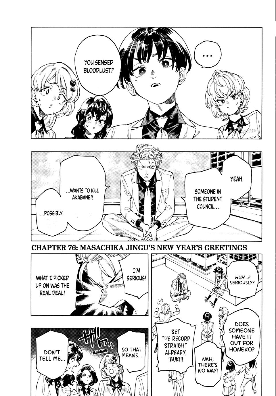Akabane Honeko no Bodyguard Chap 76 - Next Chap 77
