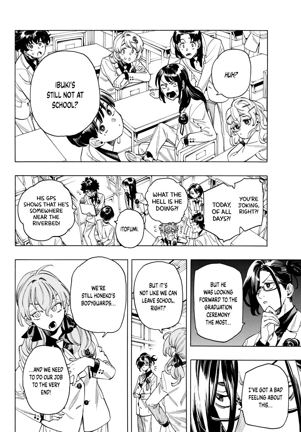 Akabane Honeko no Bodyguard Chap 102 - Next Chap 103