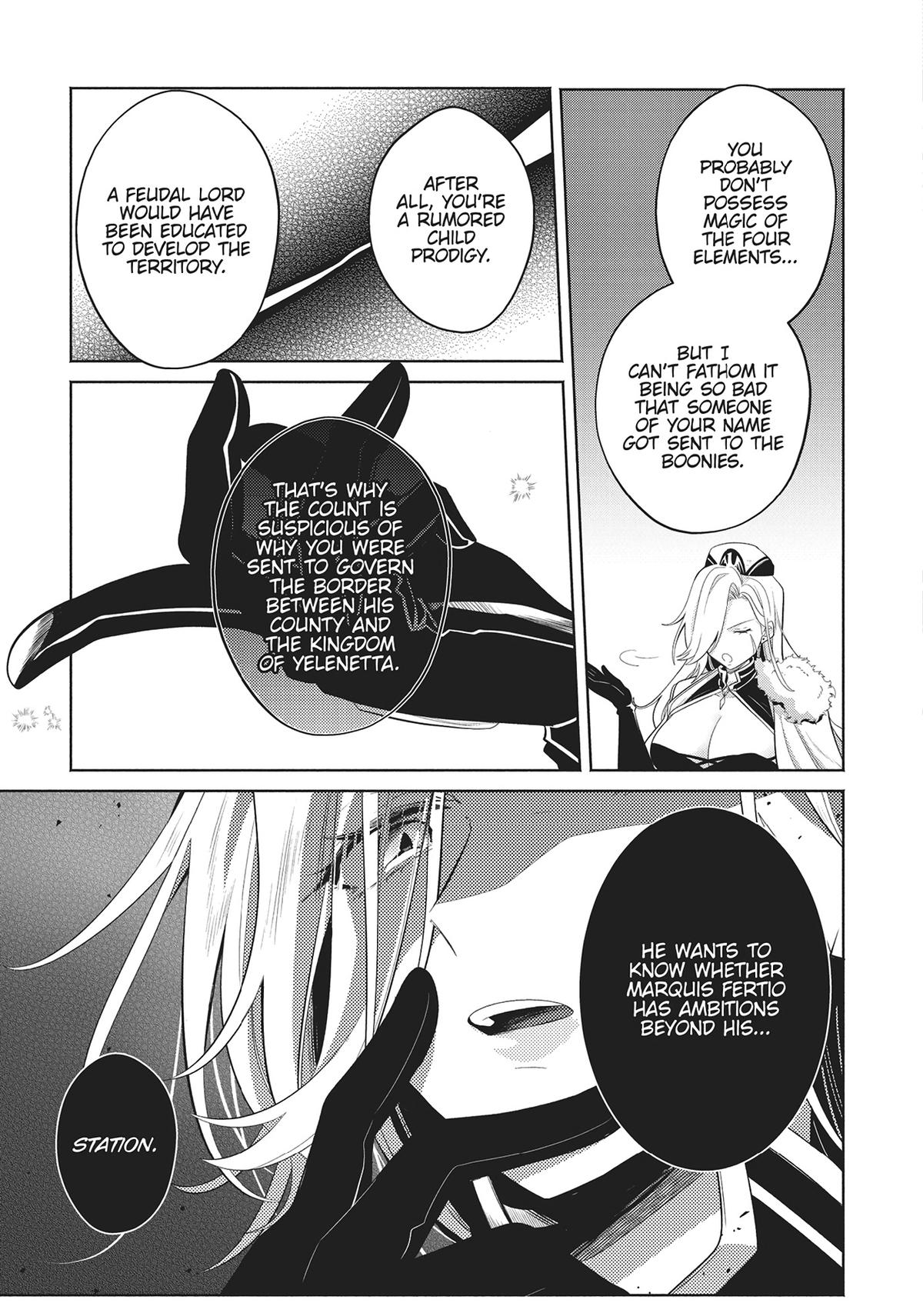 Okiraku Ryoushu no Tanoshii Ryouchi Bouei Chap 16 - Next Chap 17