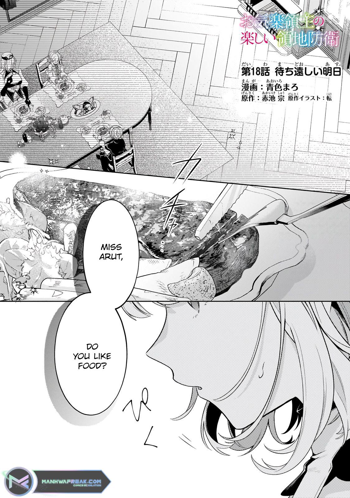 Okiraku Ryoushu no Tanoshii Ryouchi Bouei Chap 18.1 - Next Chap 19.1