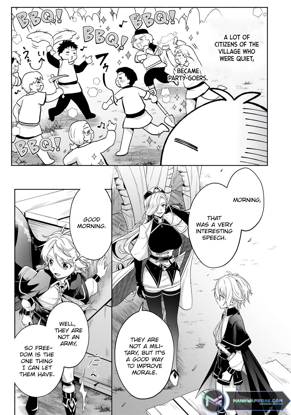 Okiraku Ryoushu no Tanoshii Ryouchi Bouei Chap 18.2 - Next Chap 19.2