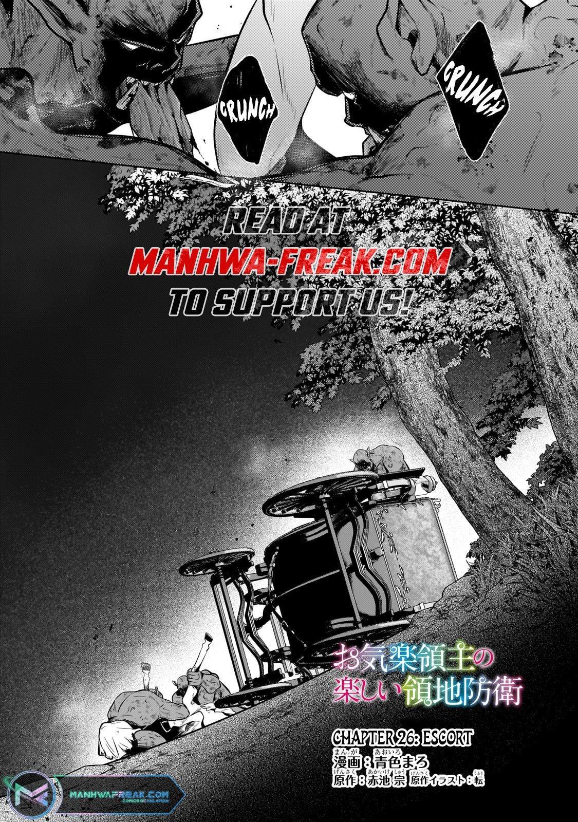 Okiraku Ryoushu no Tanoshii Ryouchi Bouei Chap 26.1 - Next Chap 27.1