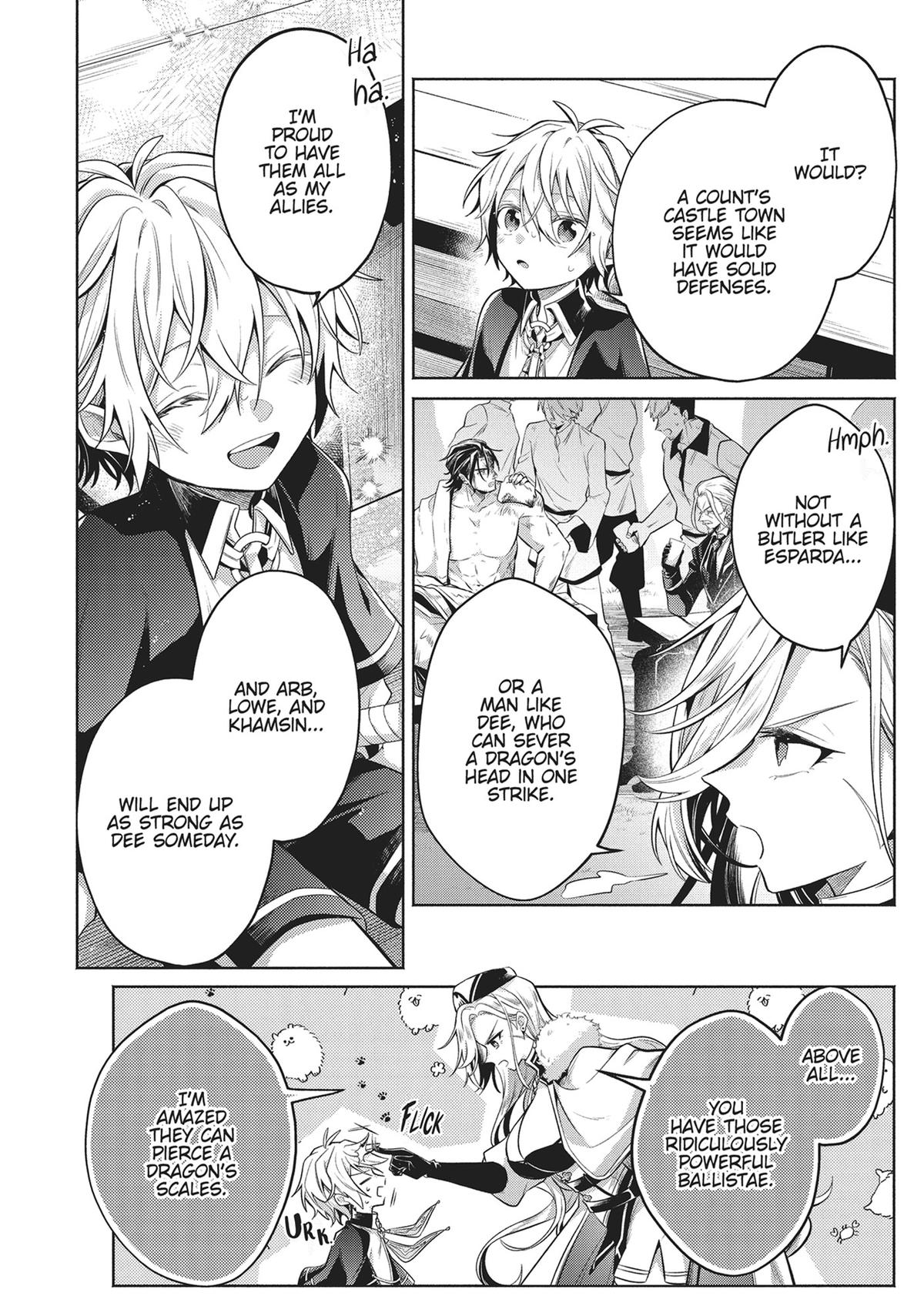 Okiraku Ryoushu no Tanoshii Ryouchi Bouei Chap 21 - Next Chap 22