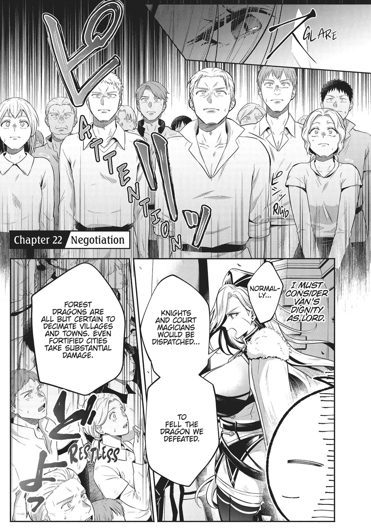Okiraku Ryoushu no Tanoshii Ryouchi Bouei Chap 22 - Next Chap 23