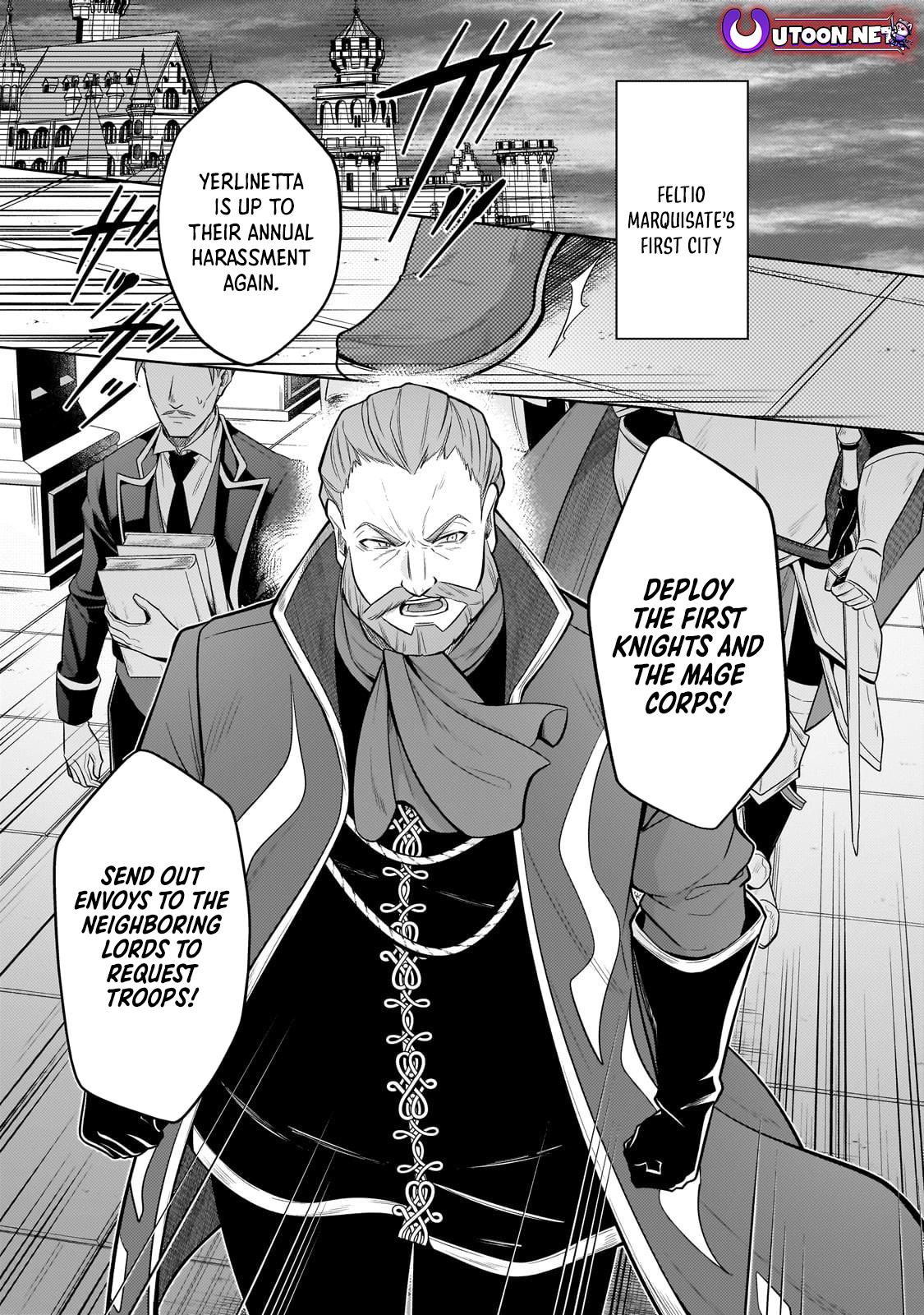 Okiraku Ryoushu no Tanoshii Ryouchi Bouei Chap 37.1 - Next Chap 38.1