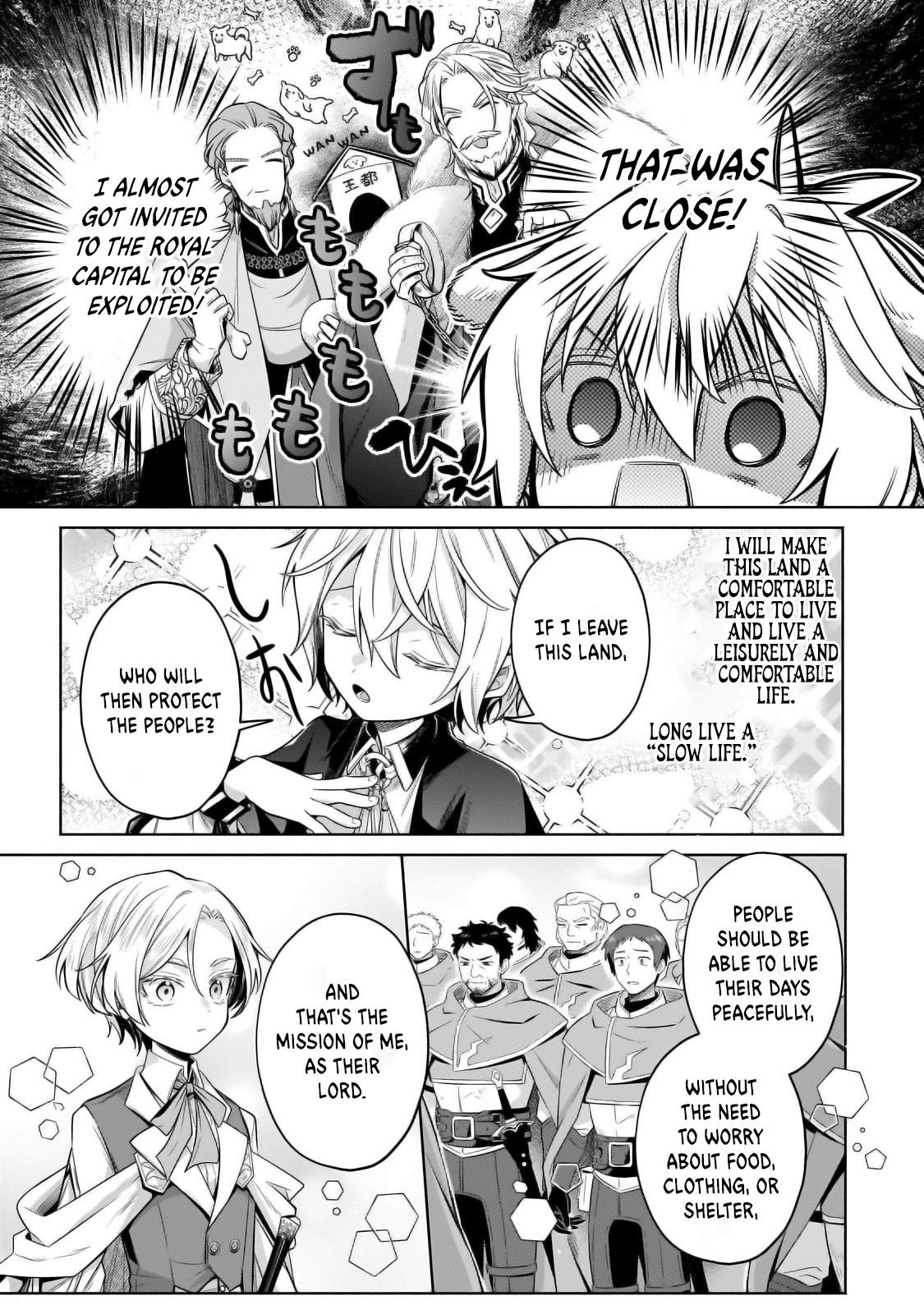 Okiraku Ryoushu no Tanoshii Ryouchi Bouei Chap 34.1 - Next Chap 35.1