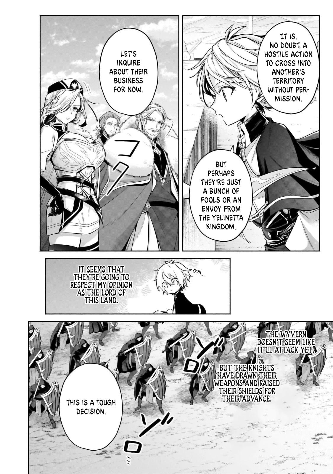 Okiraku Ryoushu no Tanoshii Ryouchi Bouei Chap 35.1 - Next Chap 36.1