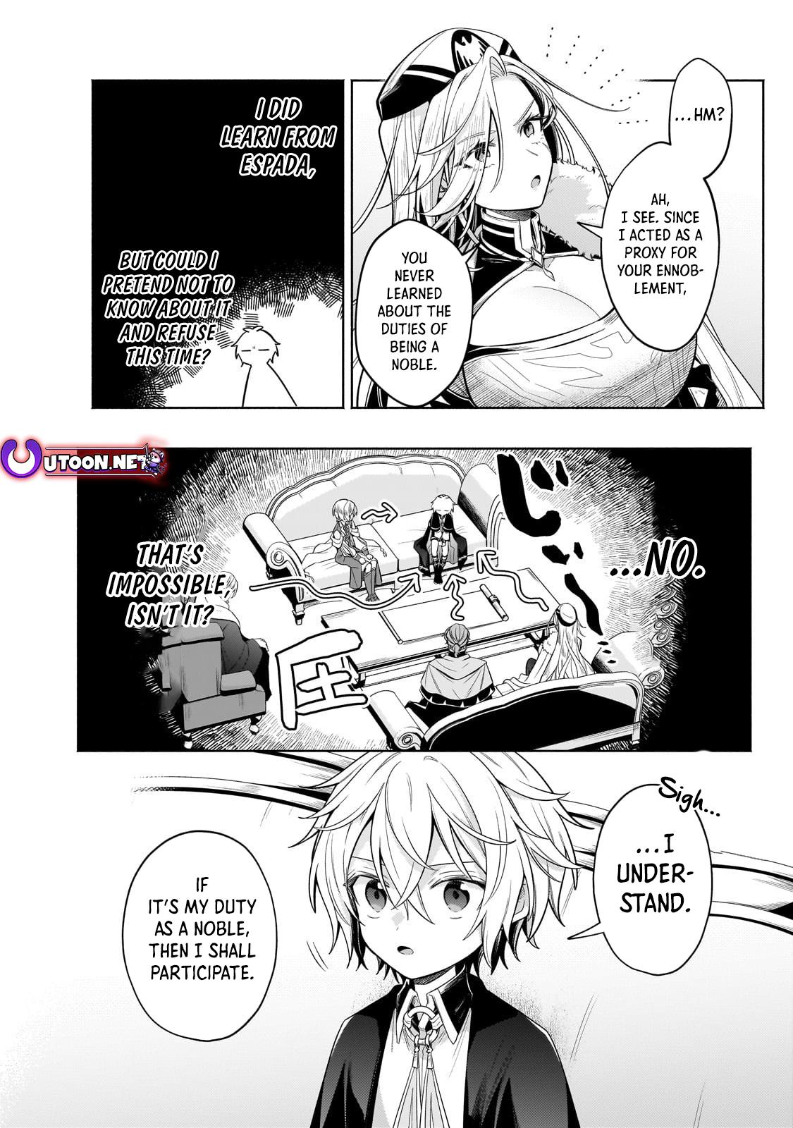 Okiraku Ryoushu no Tanoshii Ryouchi Bouei Chap 36.1 - Next Chap 37.1