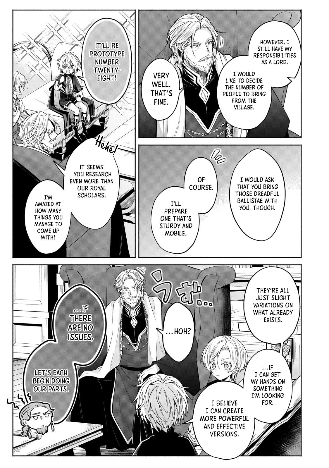 Okiraku Ryoushu no Tanoshii Ryouchi Bouei Chap 36.1 - Next Chap 37.1
