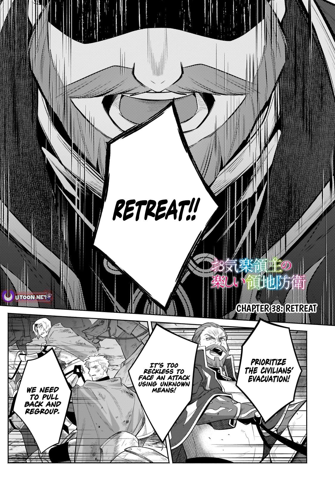 Okiraku Ryoushu no Tanoshii Ryouchi Bouei Chap 38.1 - Next Chap 39.1