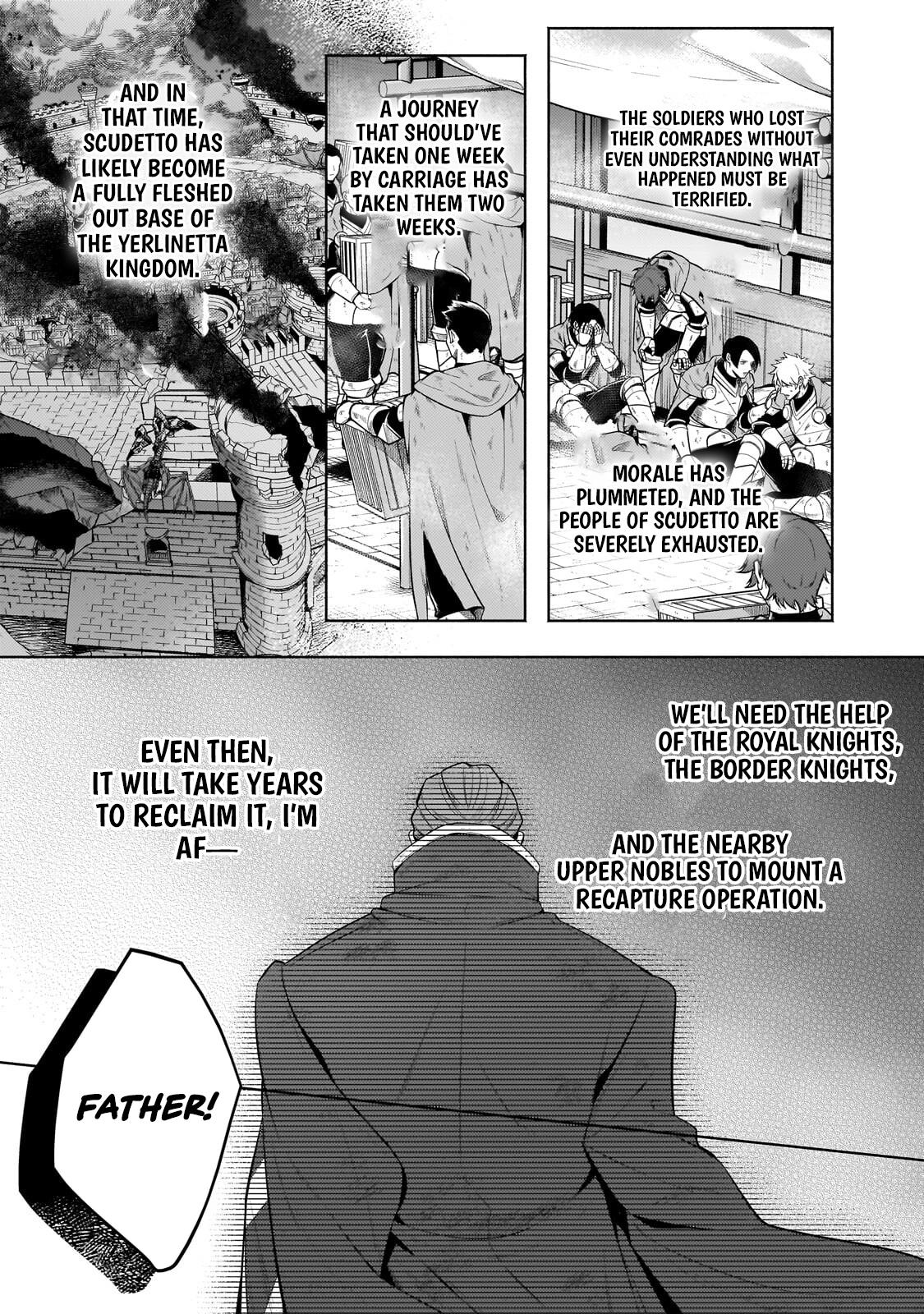 Okiraku Ryoushu no Tanoshii Ryouchi Bouei Chap 40.1 - Next Chap 41.1