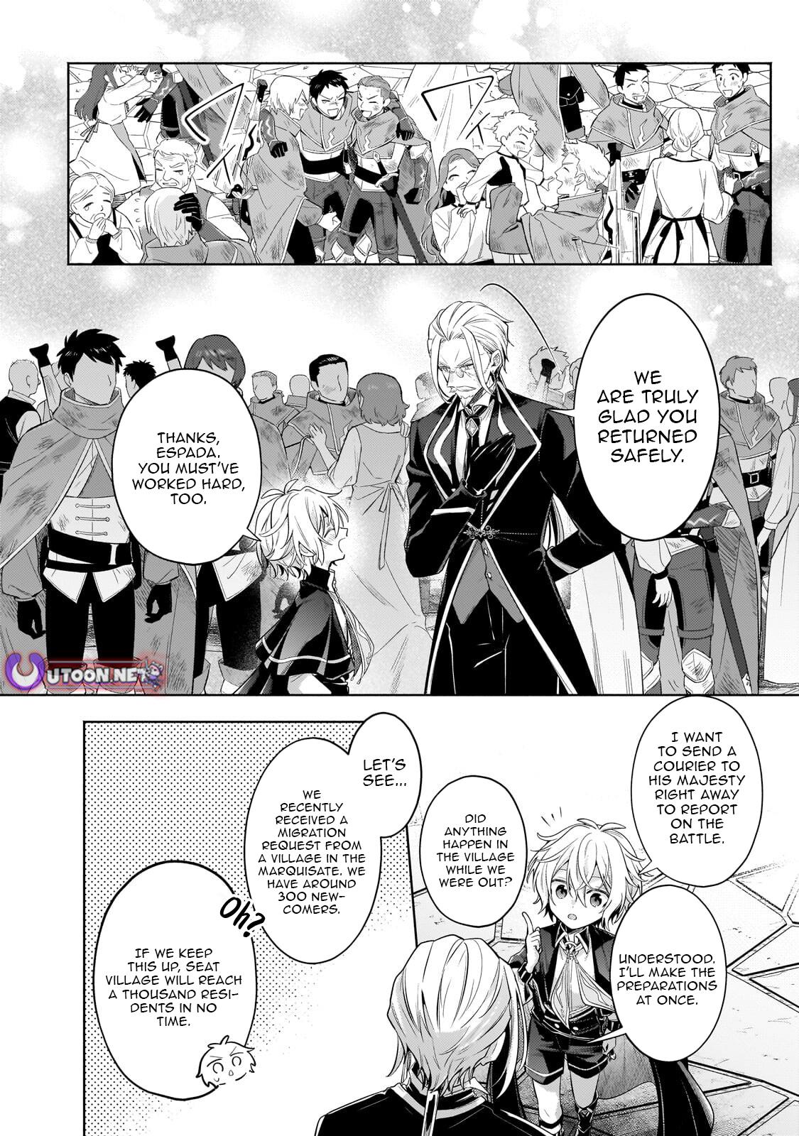 Okiraku Ryoushu no Tanoshii Ryouchi Bouei Chap 40.1 - Next Chap 41.1