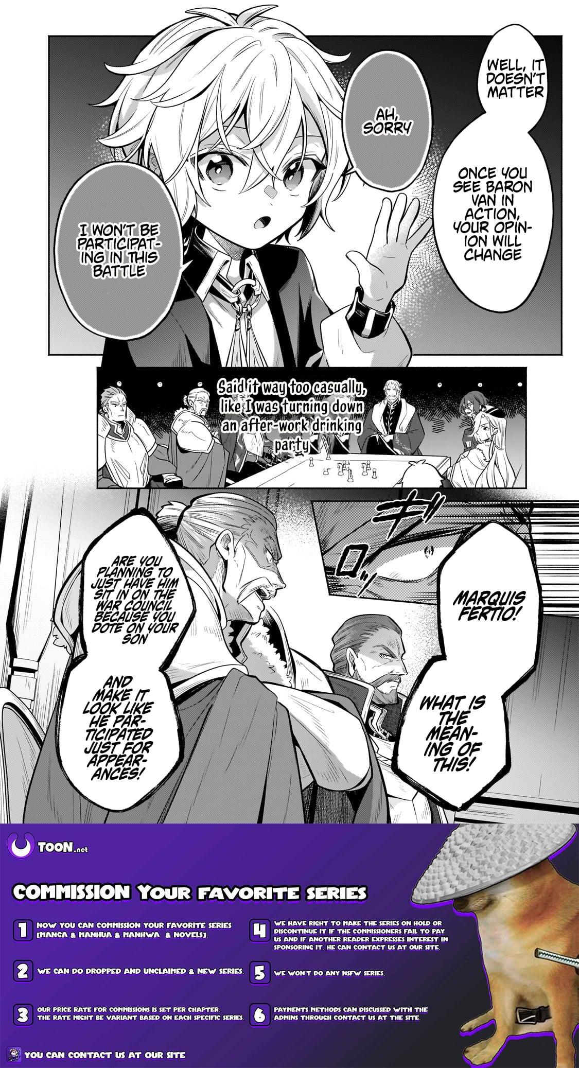 Okiraku Ryoushu no Tanoshii Ryouchi Bouei Chap 42.1 - Next Chap 43.1