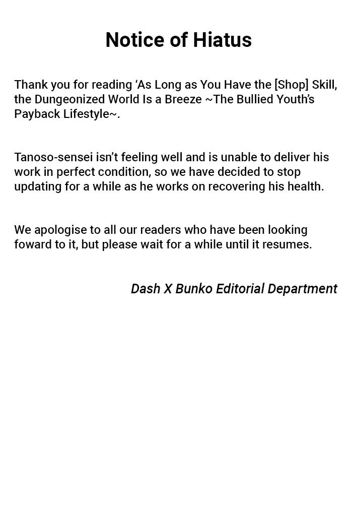 Shop Skill Saeareba, Dungeon-ka shita Sekai demo Rakushou da Chap 17 - Next Chap 18