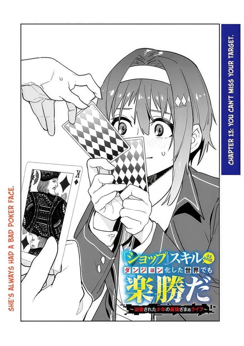 Shop Skill Saeareba, Dungeon-ka shita Sekai demo Rakushou da Chap 13 - Next Chap 14