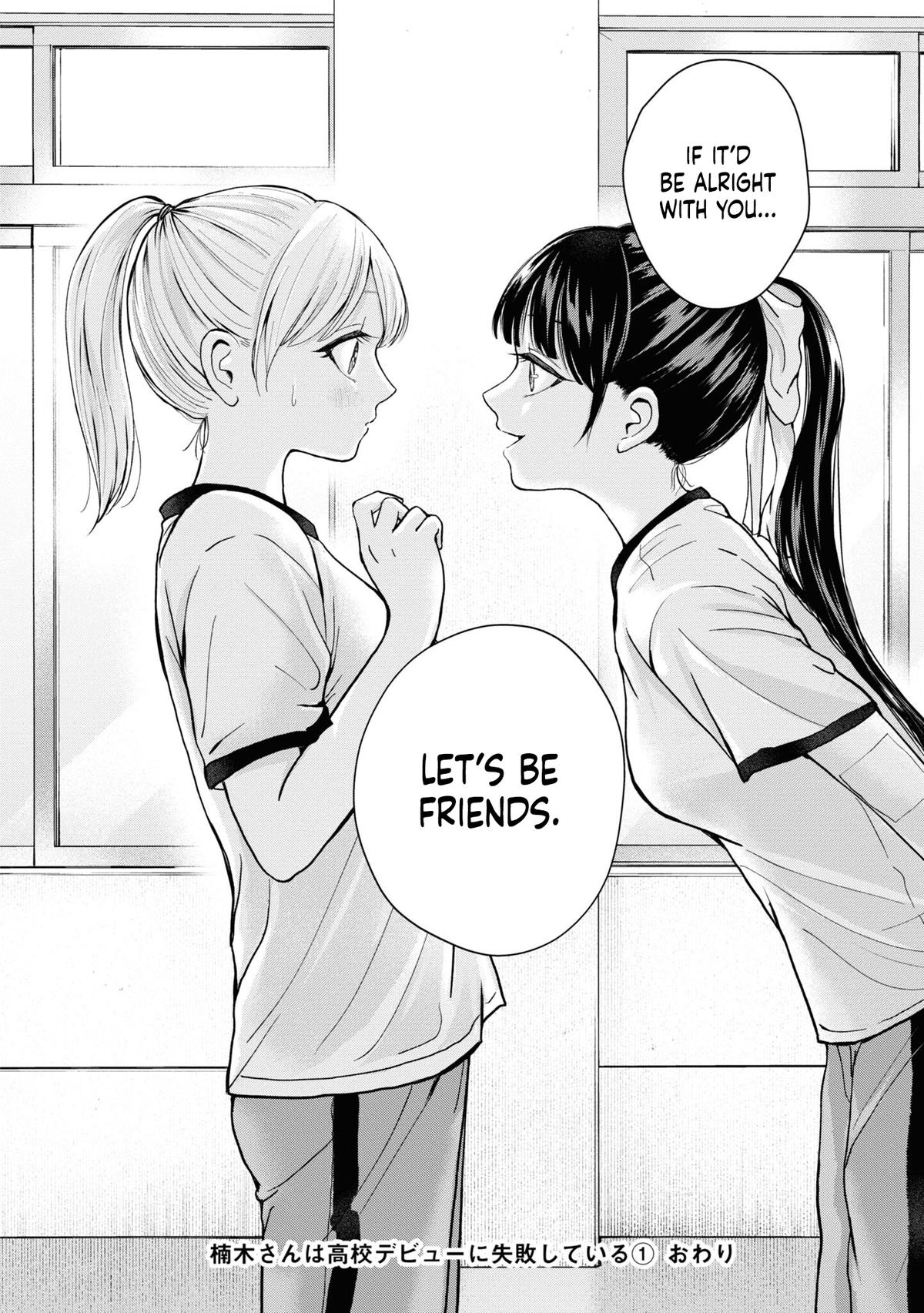 Kusunoki-san wa Koukou Debut ni Shippaishiteiru Chap 7 - Next Chap 8