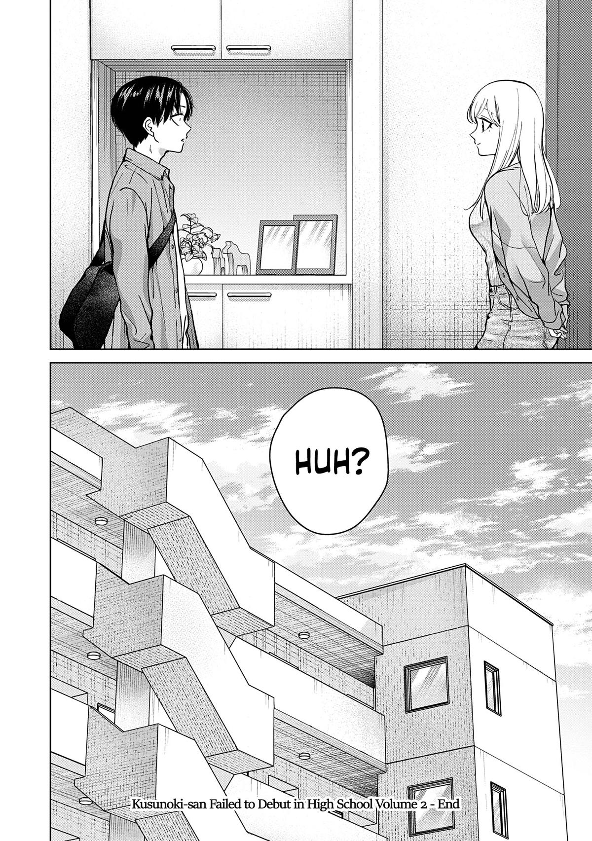 Kusunoki-san wa Koukou Debut ni Shippaishiteiru Chap 14 - Next Chap 15