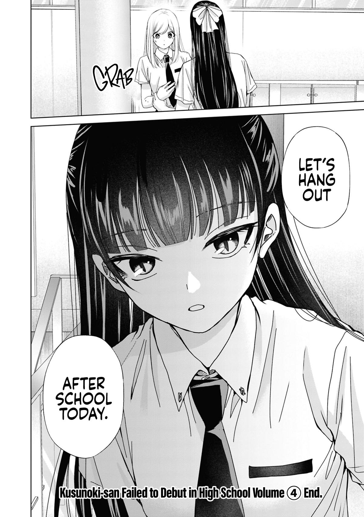 Kusunoki-san wa Koukou Debut ni Shippaishiteiru Chap 30 - Next Chap 31