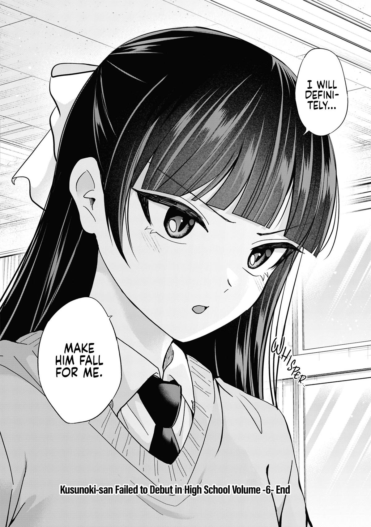 Kusunoki-san wa Koukou Debut ni Shippaishiteiru Chap 42 - Next Chap 43
