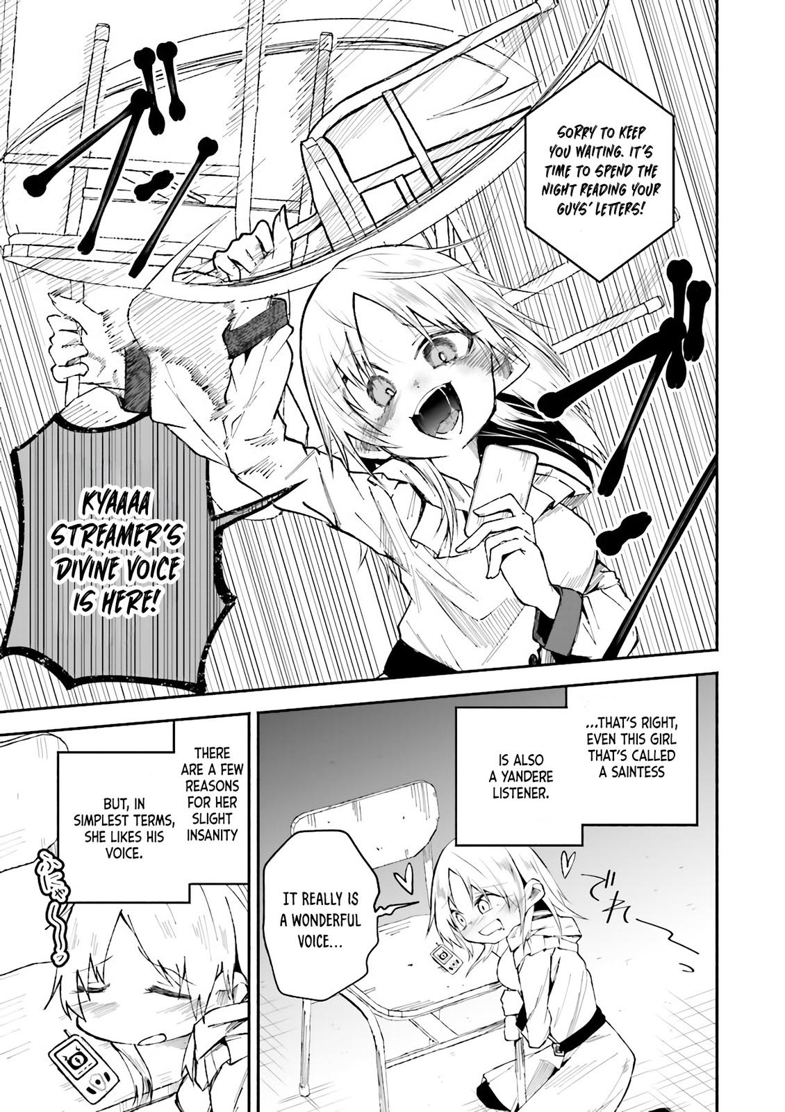Isekai de Haishin Katsudou wo Shitara Tairyou no Yandere Shinja wo Umidashiteshimatta Ken Chap 4 - Next Chap 5
