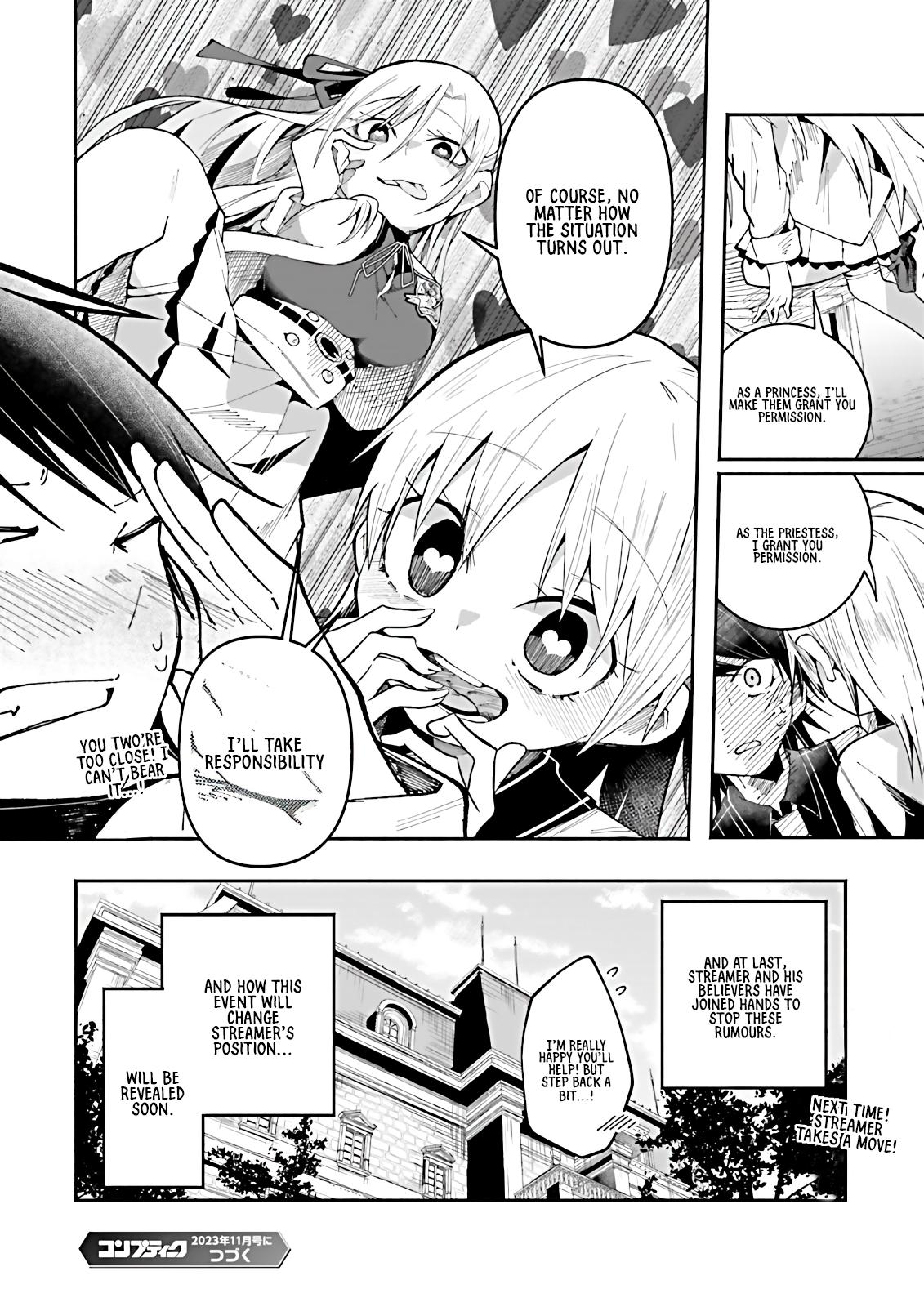 Isekai de Haishin Katsudou wo Shitara Tairyou no Yandere Shinja wo Umidashiteshimatta Ken Chap 17 - Next Chap 18