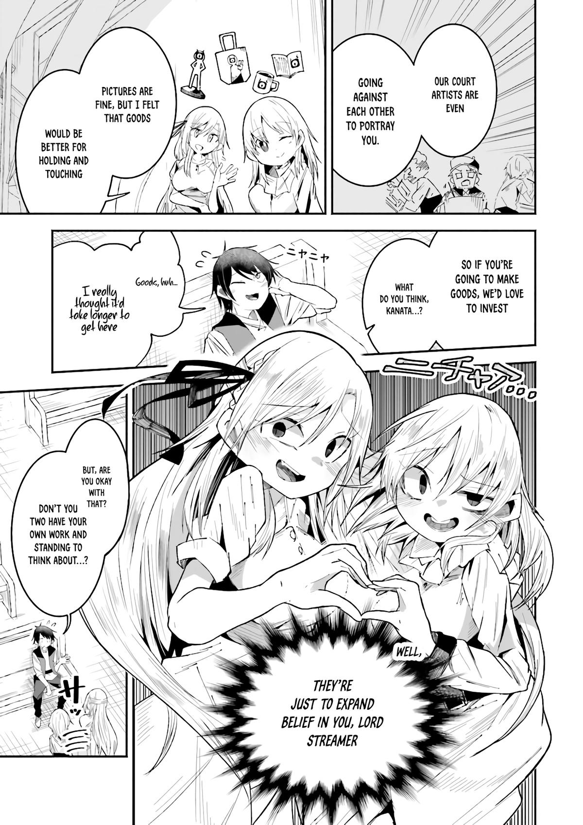 Isekai de Haishin Katsudou wo Shitara Tairyou no Yandere Shinja wo Umidashiteshimatta Ken Chap 21 - Next Chap 22