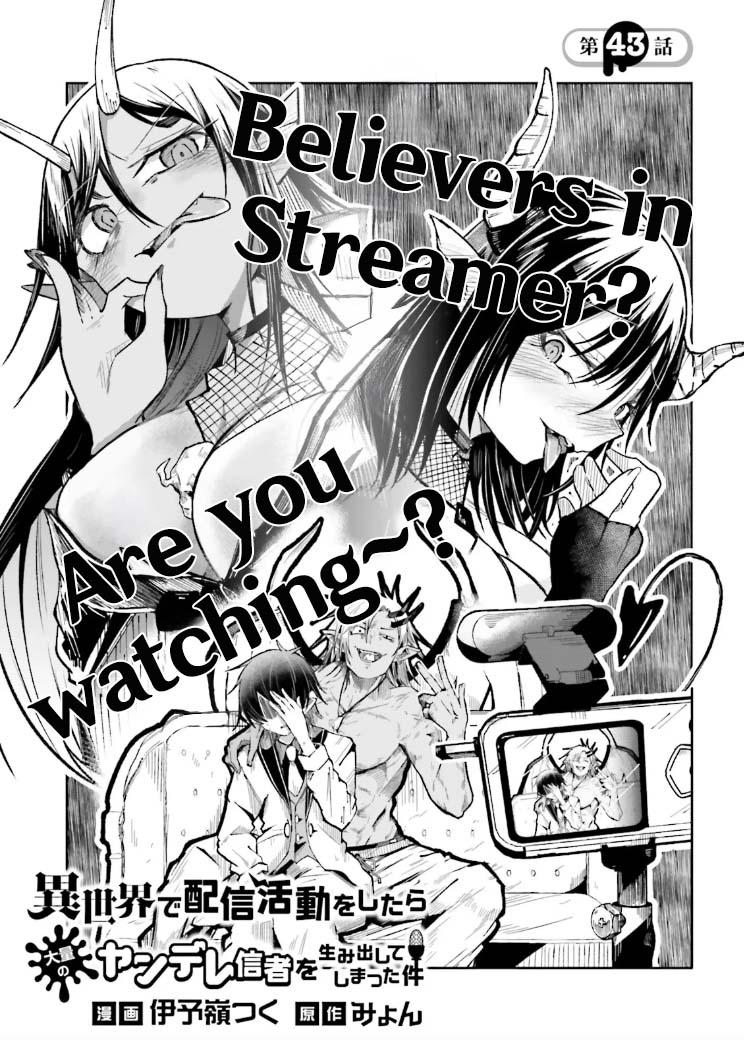 Isekai de Haishin Katsudou wo Shitara Tairyou no Yandere Shinja wo Umidashiteshimatta Ken Chap 43 - Next Chap 44