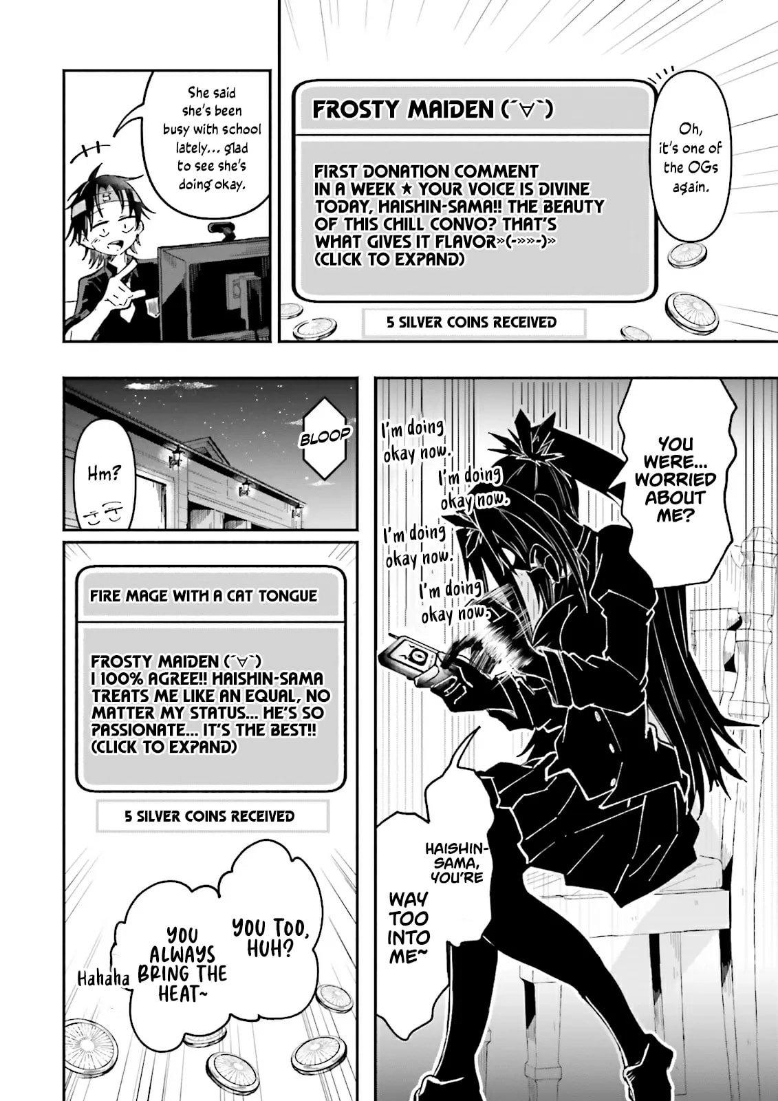 Isekai de Haishin Katsudou wo Shitara Tairyou no Yandere Shinja wo Umidashiteshimatta Ken Chap 54.1 - Next Chap 55.1