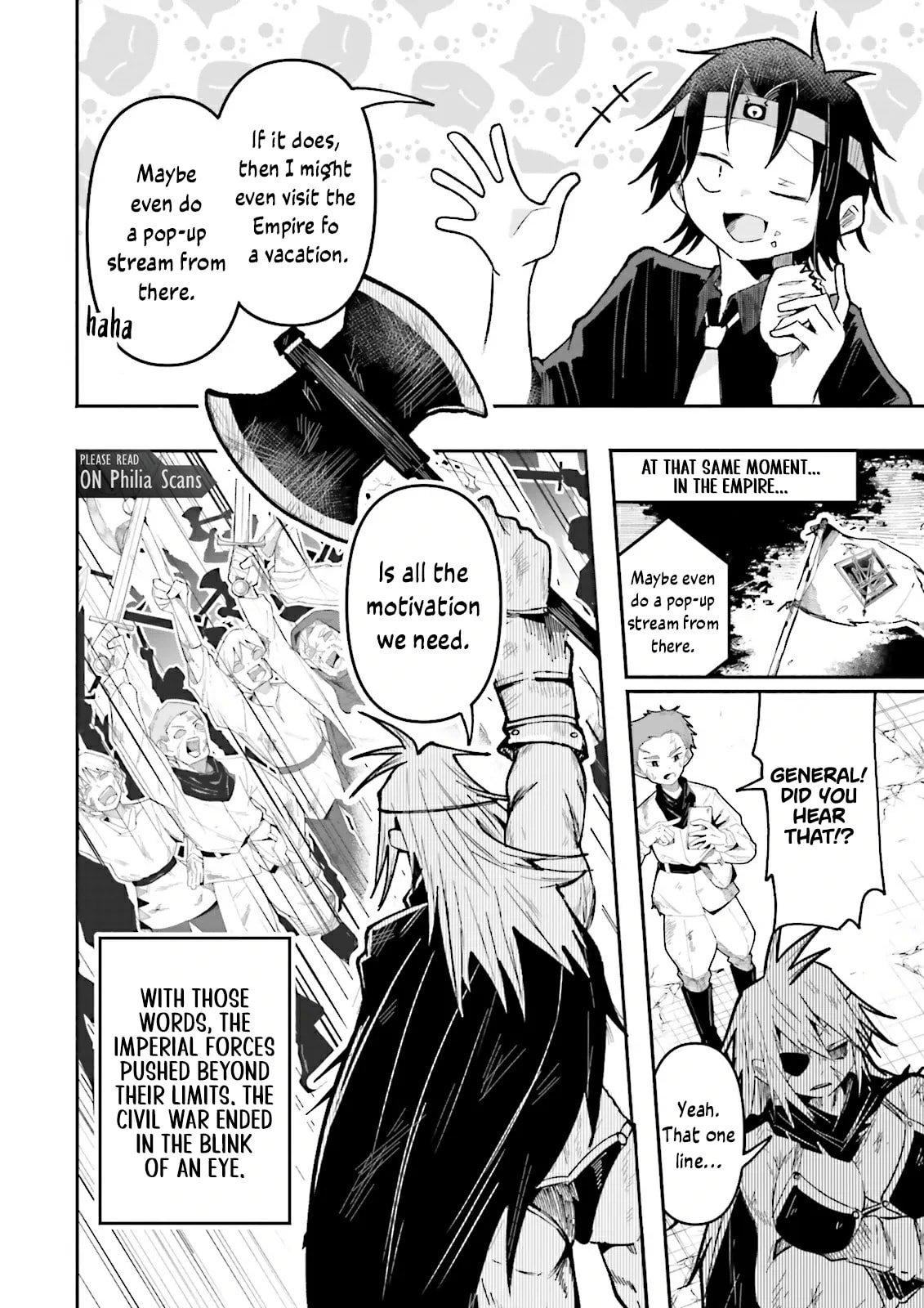 Isekai de Haishin Katsudou wo Shitara Tairyou no Yandere Shinja wo Umidashiteshimatta Ken Chap 54.2 - Next Chap 55.2