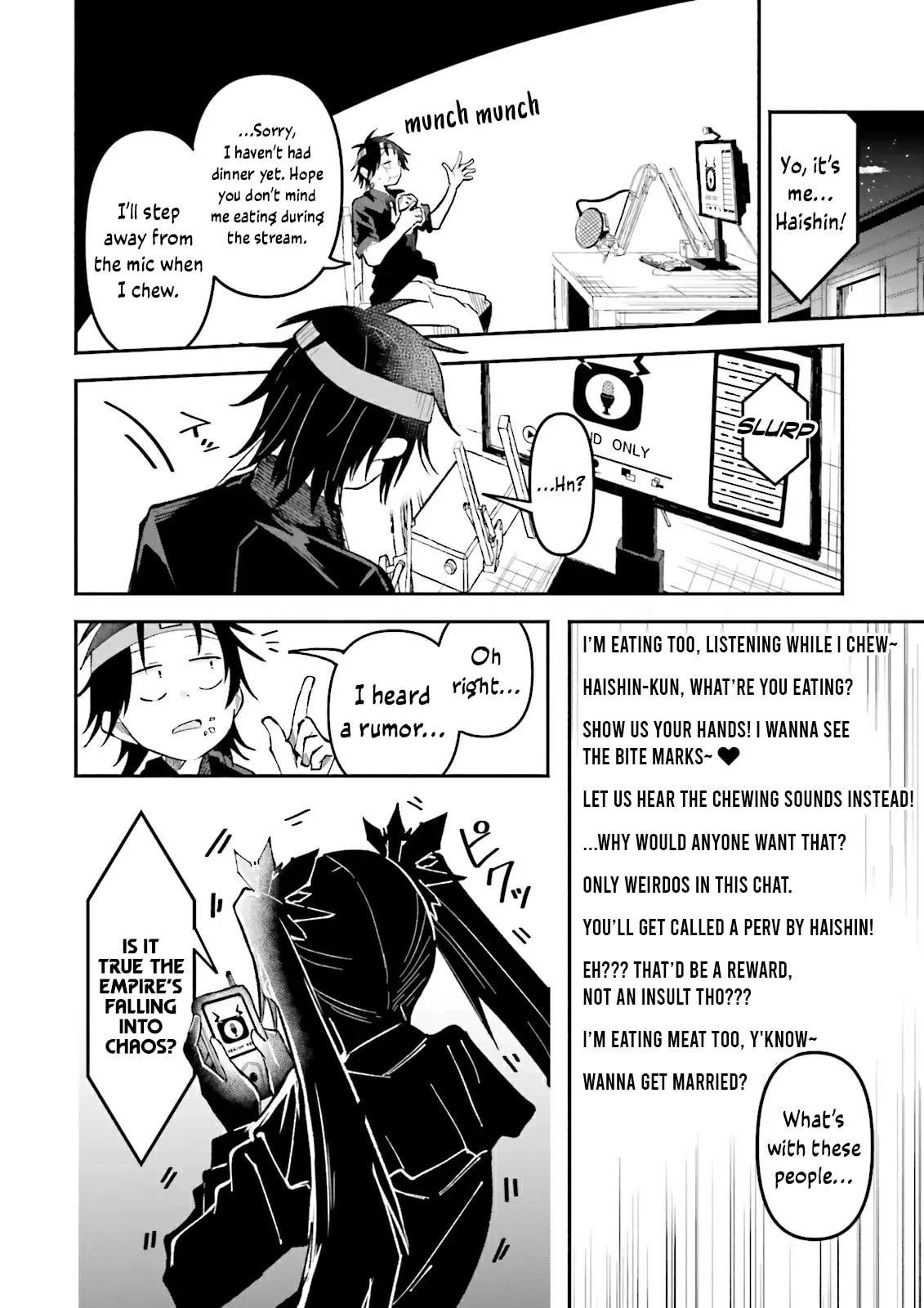 Isekai de Haishin Katsudou wo Shitara Tairyou no Yandere Shinja wo Umidashiteshimatta Ken Chap 54.2 - Next Chap 55.2