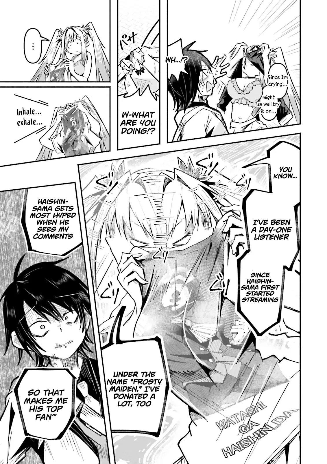 Isekai de Haishin Katsudou wo Shitara Tairyou no Yandere Shinja wo Umidashiteshimatta Ken Chap 55.2 - Next Chap 56.2