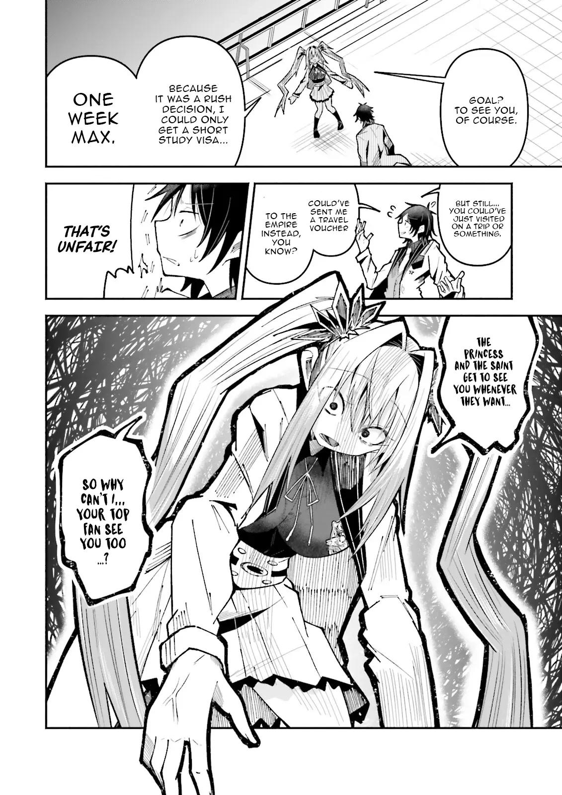 Isekai de Haishin Katsudou wo Shitara Tairyou no Yandere Shinja wo Umidashiteshimatta Ken Chap 59.2 - Next Chap 60.2