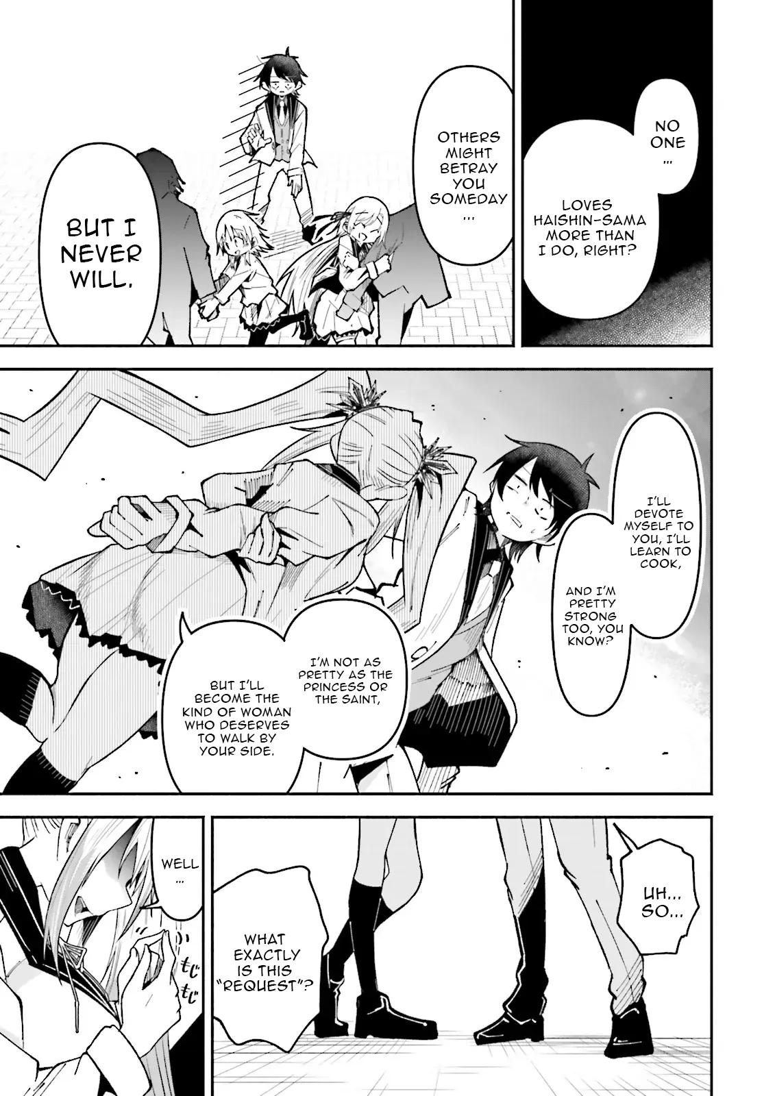 Isekai de Haishin Katsudou wo Shitara Tairyou no Yandere Shinja wo Umidashiteshimatta Ken Chap 59.2 - Next Chap 60.2