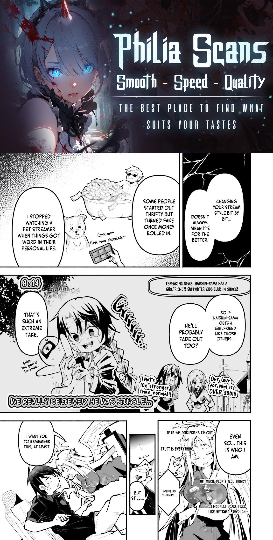 Isekai de Haishin Katsudou wo Shitara Tairyou no Yandere Shinja wo Umidashiteshimatta Ken Chap 53.2 - Next Chap 54.2