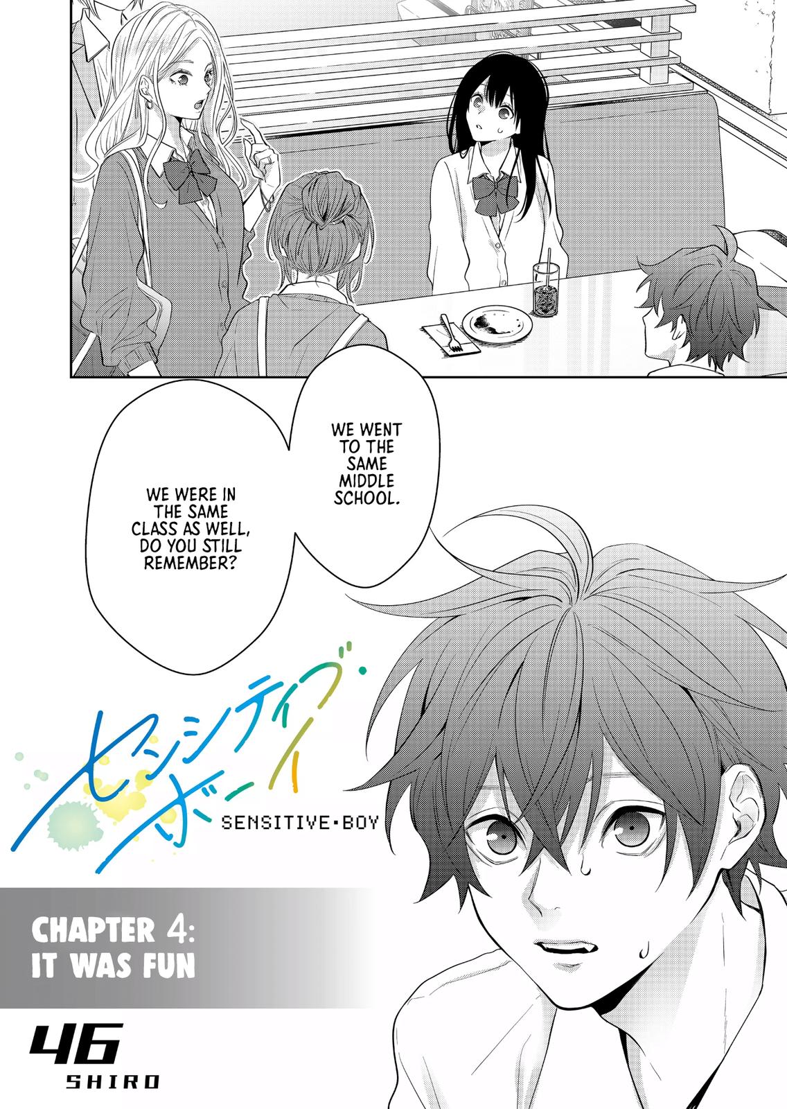 Sensitive Boy Chap 4 - Next Chap 5