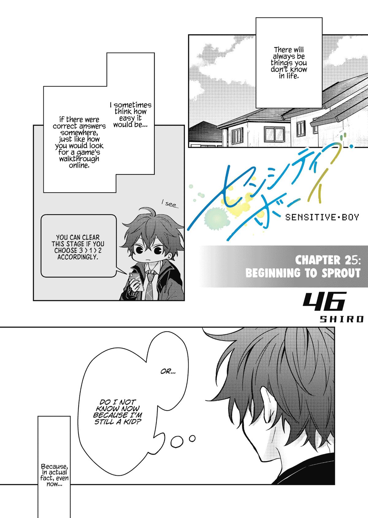 Sensitive Boy Chap 25 - Next Chap 26