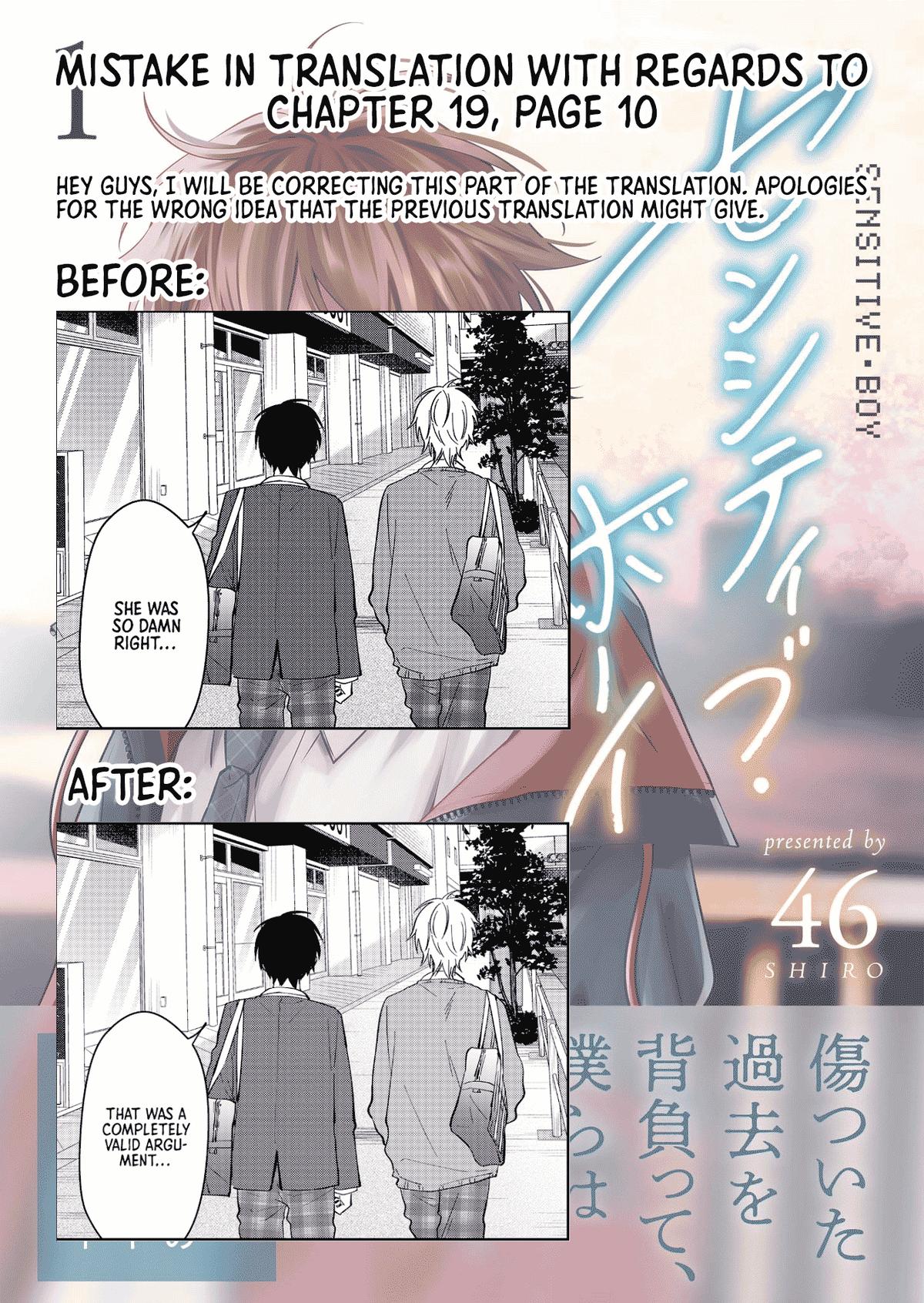 Sensitive Boy Chap 29 - Next Chap 30
