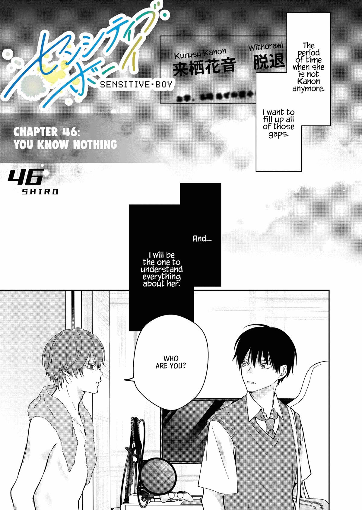 Sensitive Boy Chap 46 - Next Chap 47